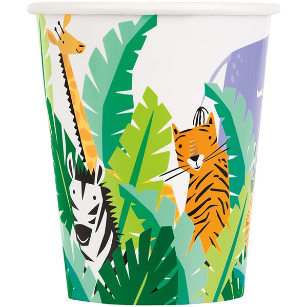 Animal Safari Paper Cups 270ml (Pack of 8) - The Party Marketplace