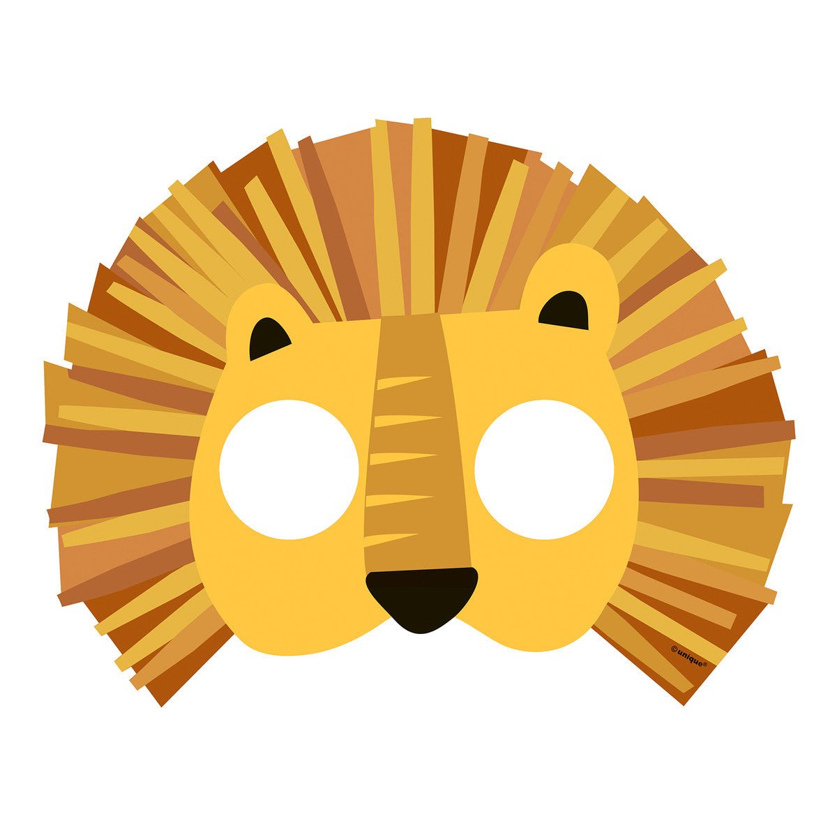 Animal Safari Paper Masks (Pack of 8) - The Party Marketplace