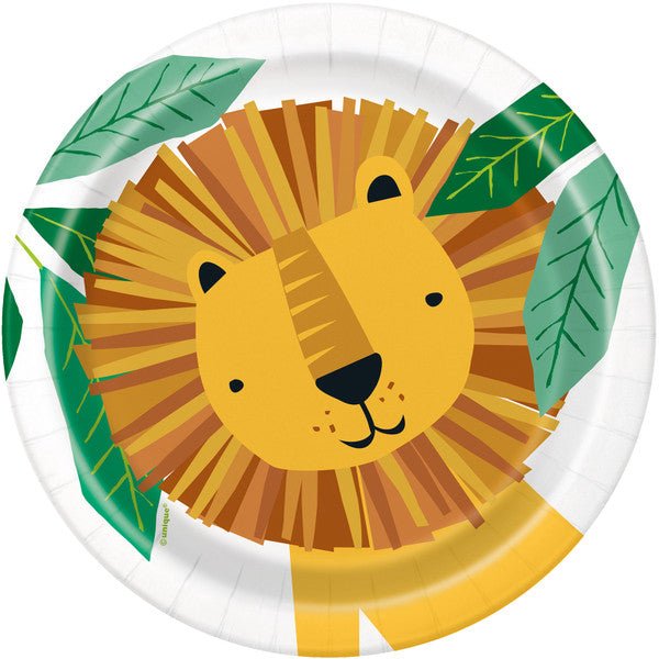 Animal Safari Paper Plates 18cm (Pack of 8) - The Party Marketplace