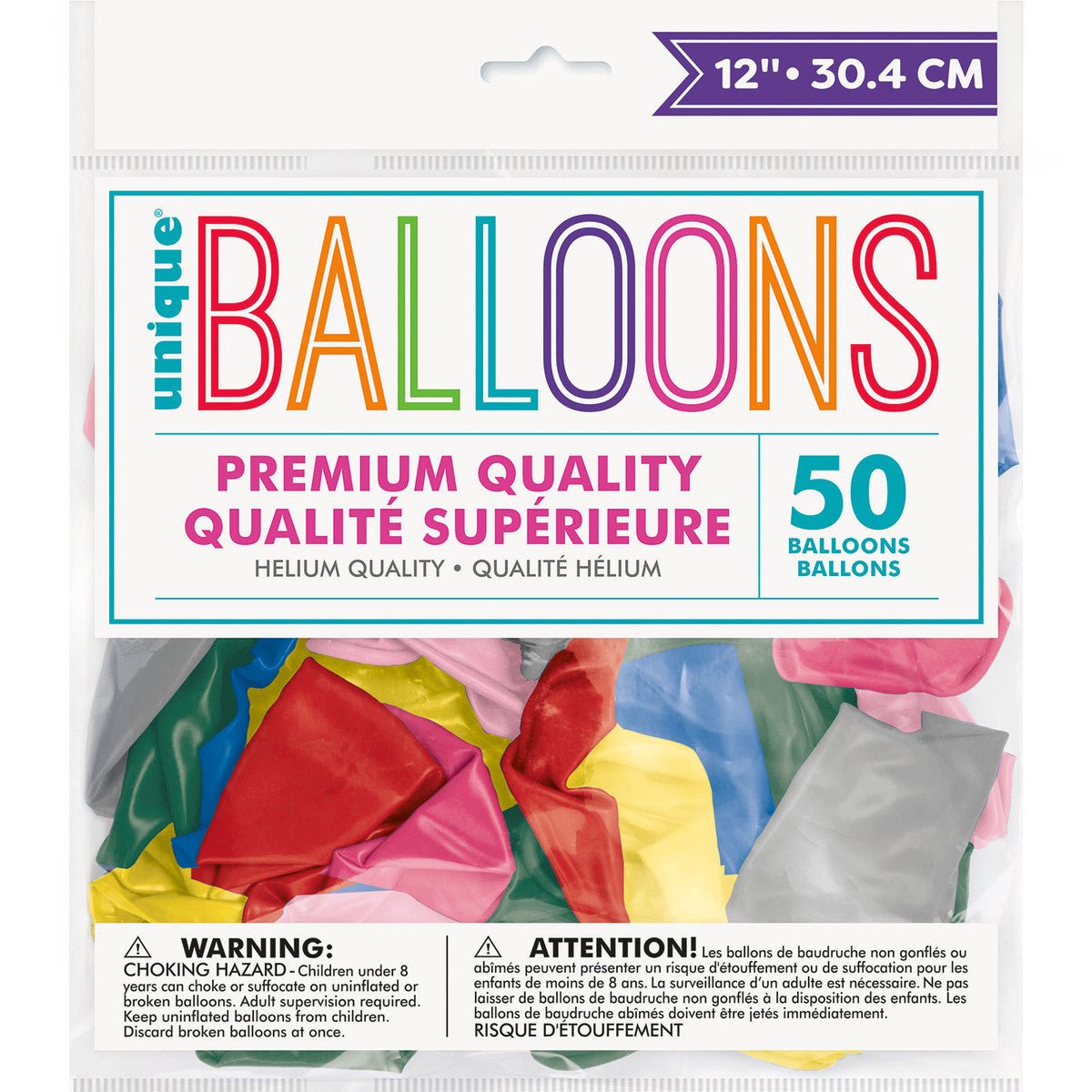 Assorted Colour Pearl Premium Balloons 30cm (Pack of 50) - The Party Marketplace