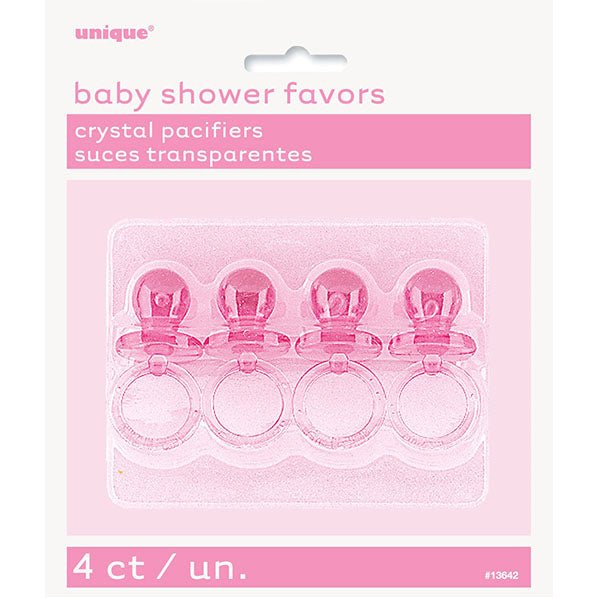 Baby Pacifiers 5cm - Pink (Pack of 4) - The Party Marketplace