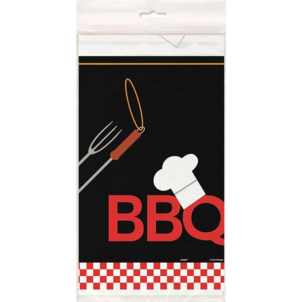 Backyard Bbq Printed Tablecover 137cm x 213cm - The Party Marketplace
