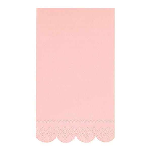 Ballet Pink Scalloped Edge Guest Napkins (Pack of 16) - The Party Marketplace