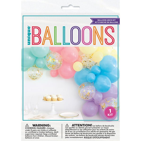 Balloon Arch Kit - Pastel (40 piece set) - The Party Marketplace