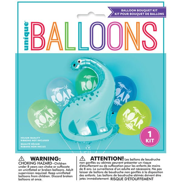 Balloon Bouquet Kit - Dinosaur (6 piece set) - The Party Marketplace