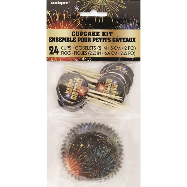 Birthday Burst Cupcake Kit (For 24) - The Party Marketplace