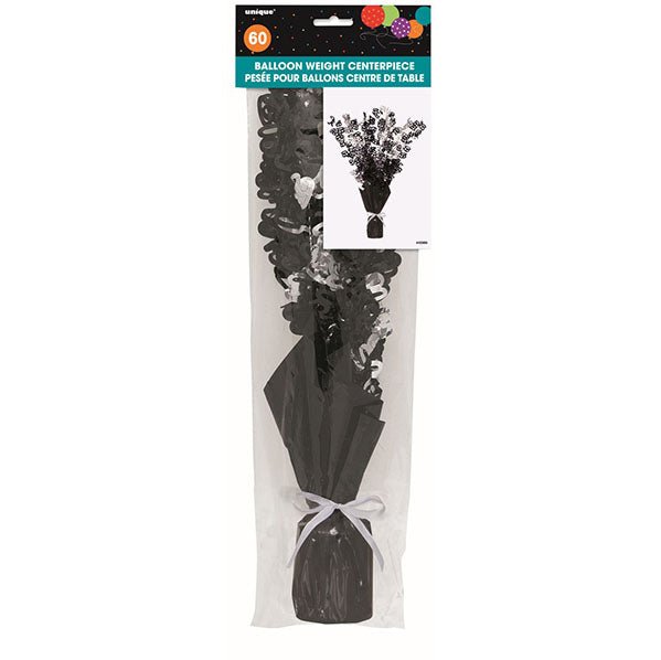 Birthday Cheer "60" Balloon Weight Centrepiece 40cm - The Party Marketplace