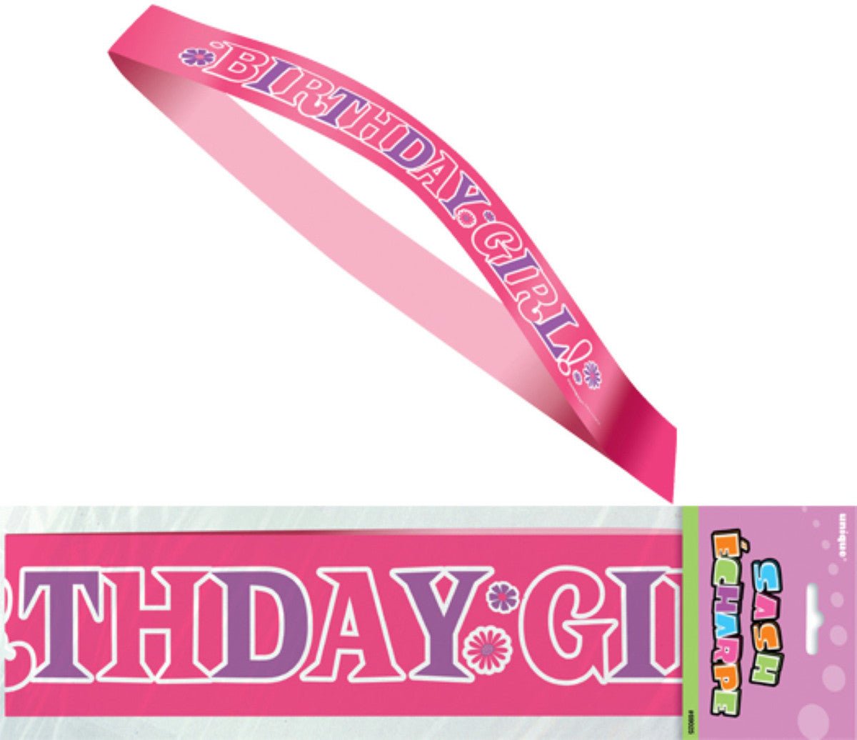Birthday Girl Satin Sash - The Party Marketplace
