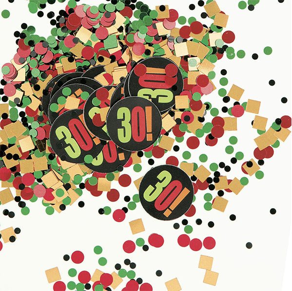 Birthday Glitz "30" Confetti (14g) - The Party Marketplace