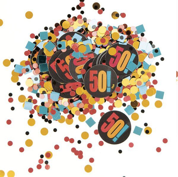 Birthday Glitz "50" Confetti (14g) - The Party Marketplace