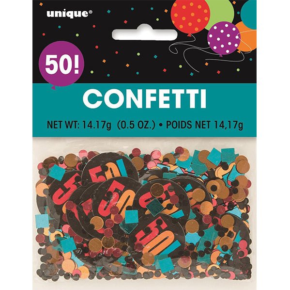 Birthday Glitz "50" Confetti (14g) - The Party Marketplace