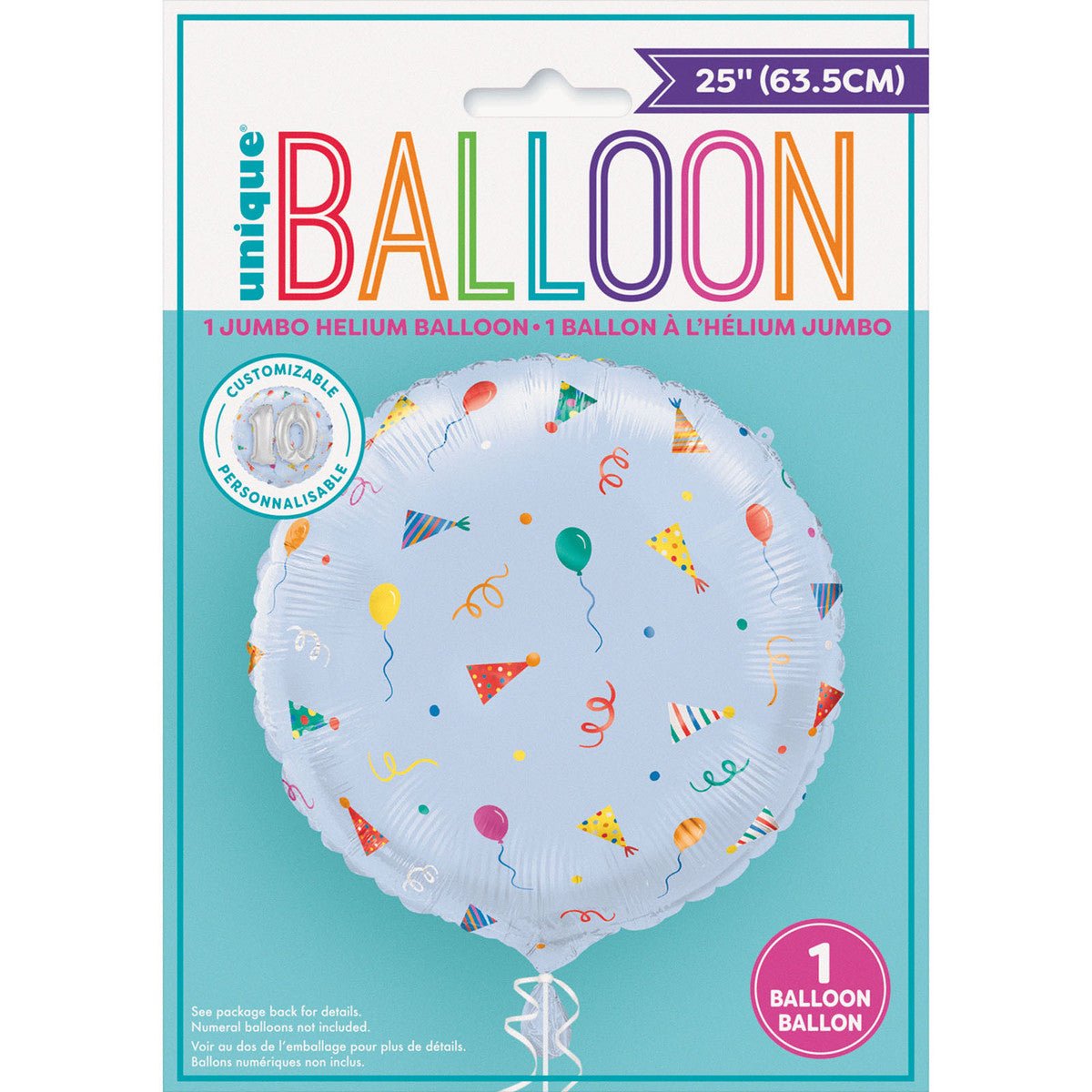 Birthday Mayhem Customisable Foil Balloon 63.5cm - The Party Marketplace