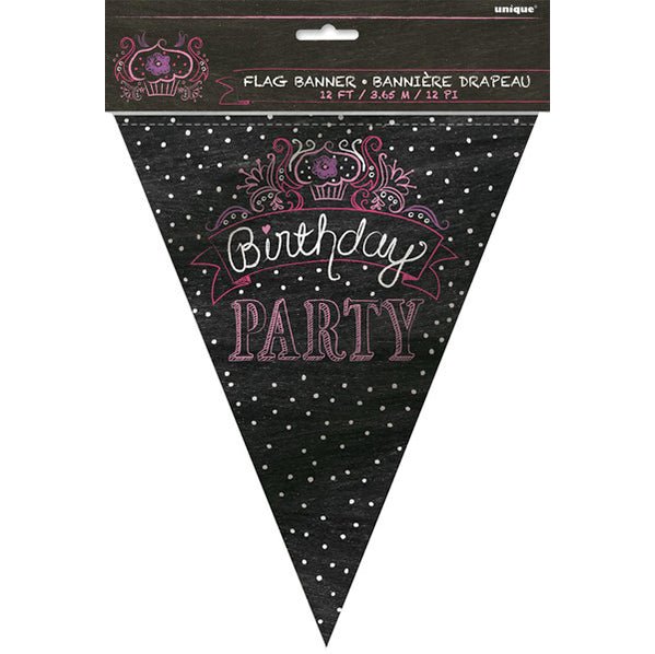 Birthday Sweets Flag Banner - 3.65m - The Party Marketplace