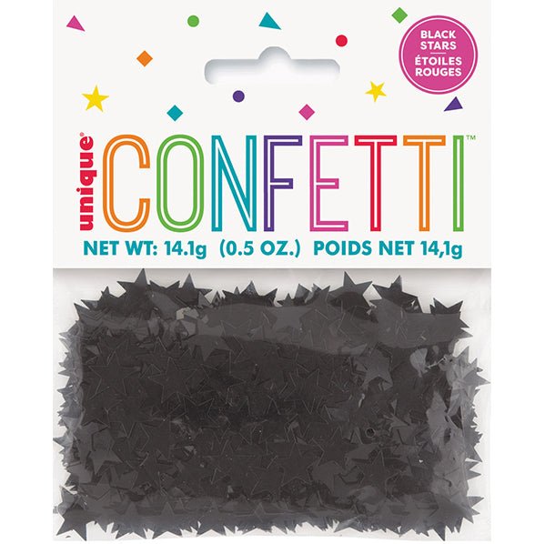 Black Star Confetti (14g) - The Party Marketplace