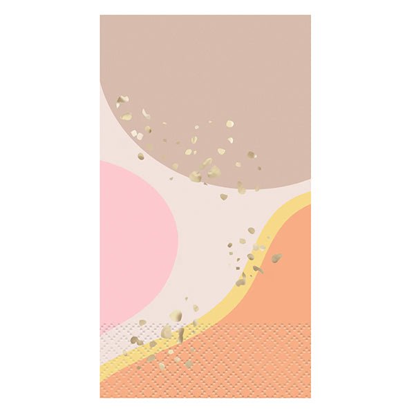 Boho Brunch Foil Stamped Guest Napkins (Pack of 16) - The Party Marketplace