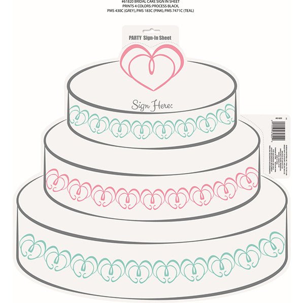 Bridal Cake Sign Here Cutout - The Party Marketplace