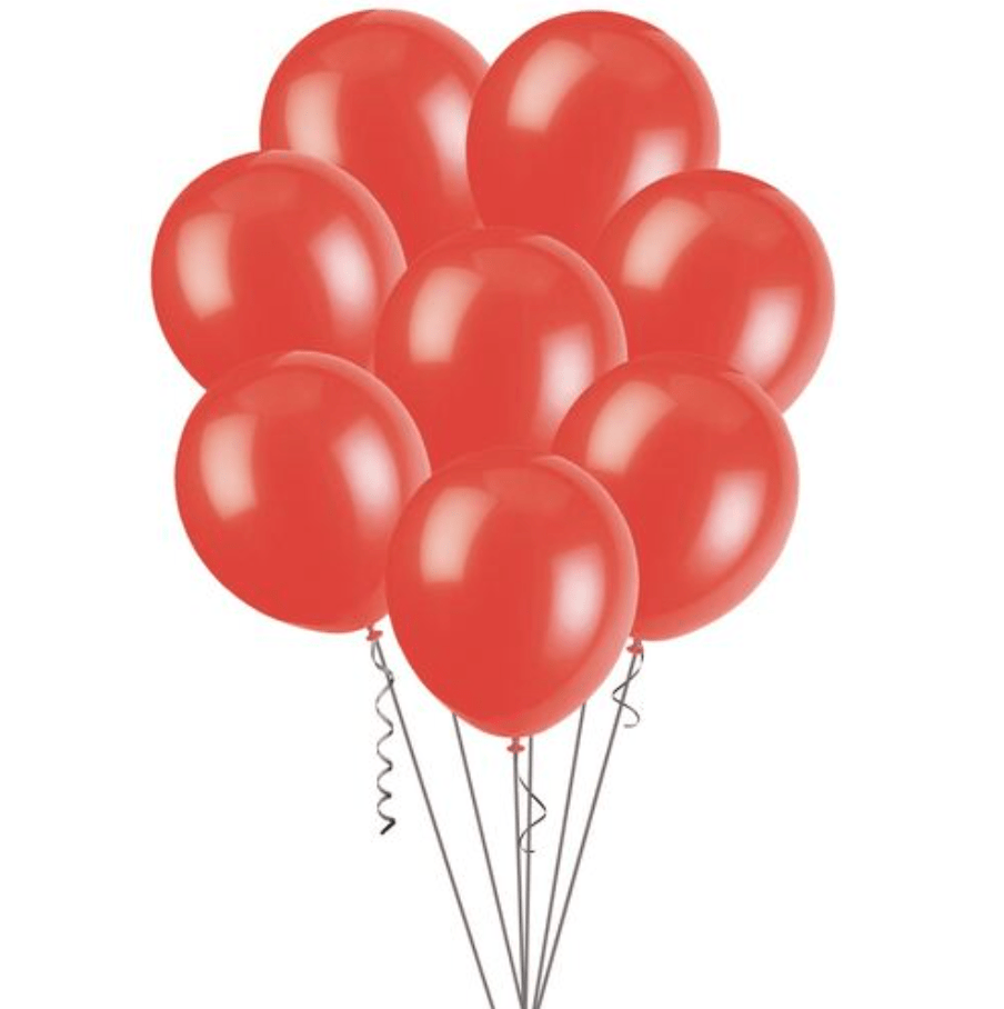 Bright Red Decorator Balloons 30cm (Pack of 100) - The Party Marketplace