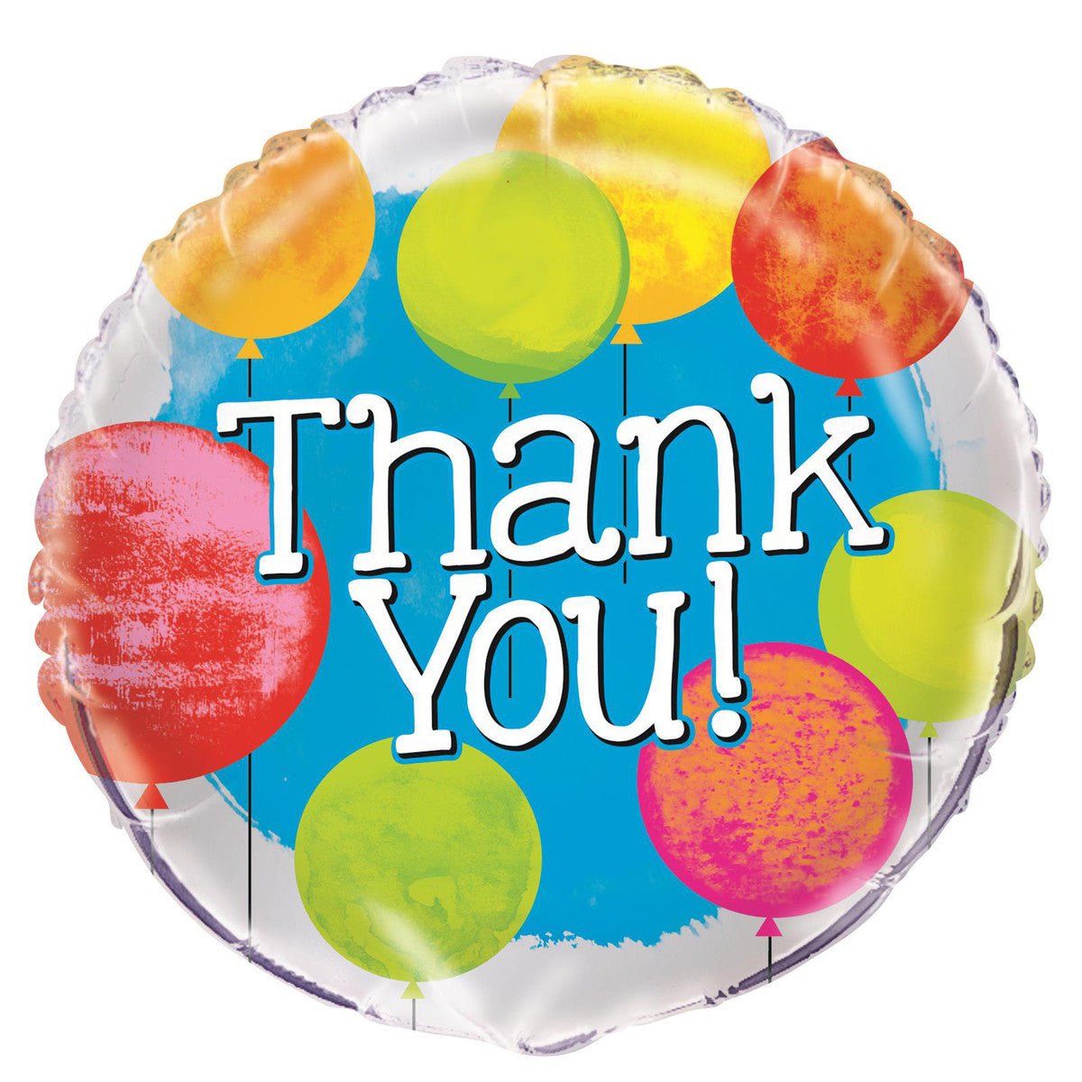 Bright "Thank You" Foil Balloon 45cm - The Party Marketplace