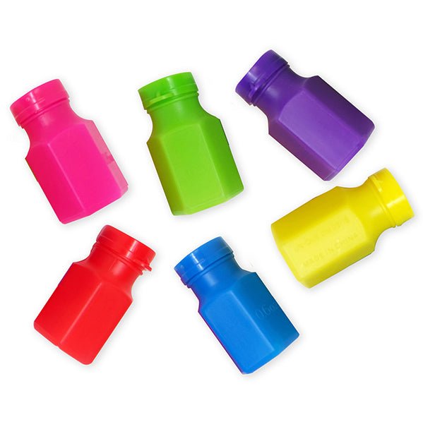 Bubble Bottles - Assorted Colours (Pack of 48) - The Party Marketplace