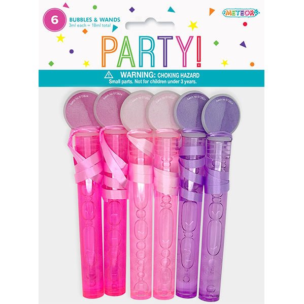 Bubbles & Wands - Girl Assortment (Pack of 6) - The Party Marketplace
