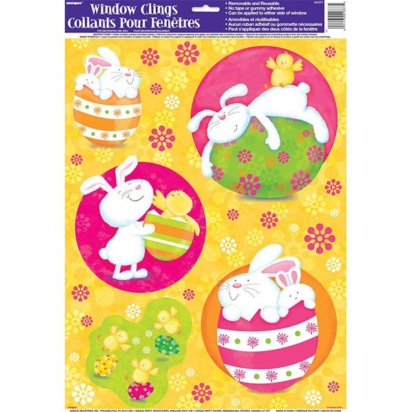 Bunny Pals Window Cling Sheet - The Party Marketplace