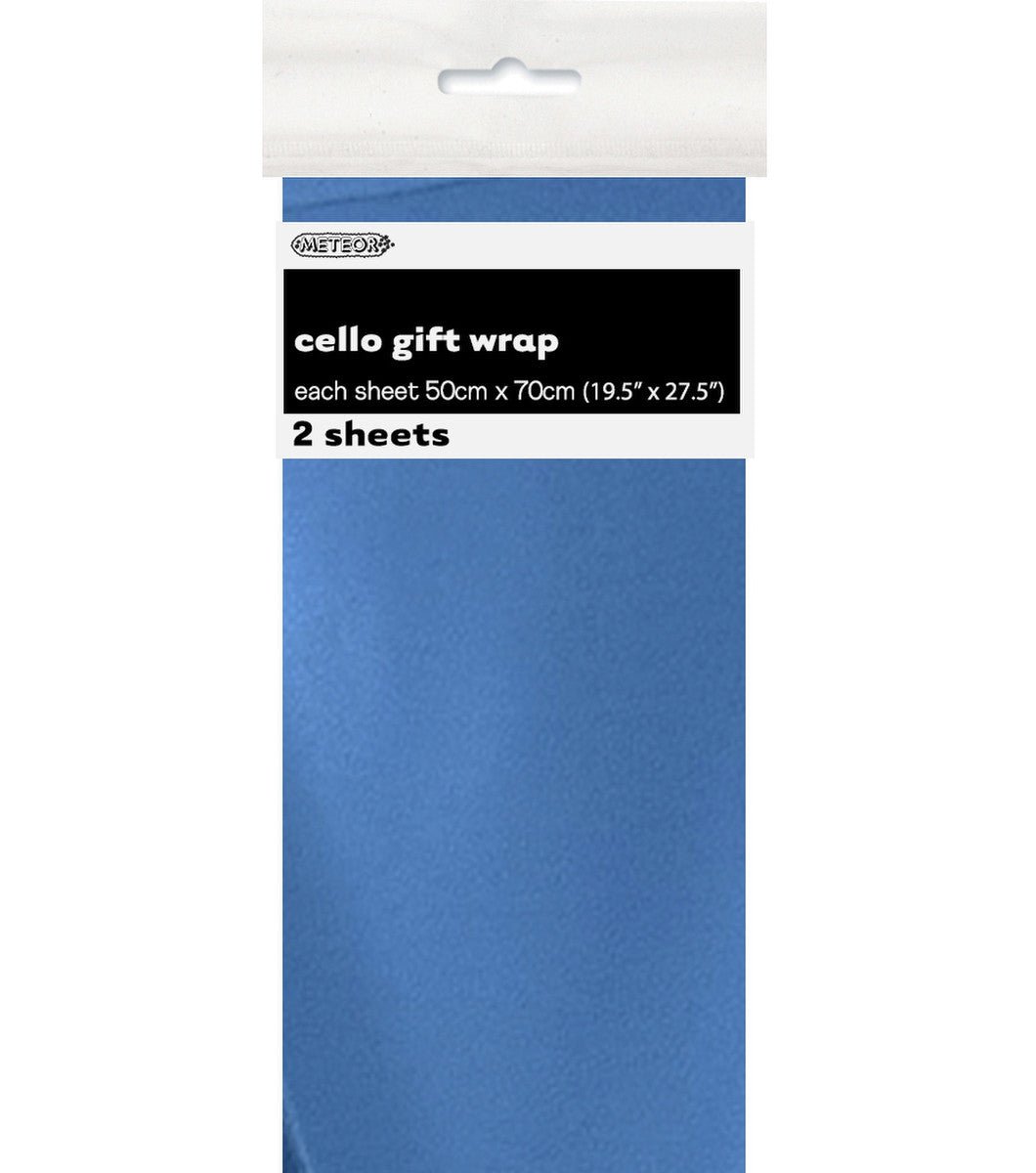Cello Wrap - Metallic Royal Blue - The Party Marketplace