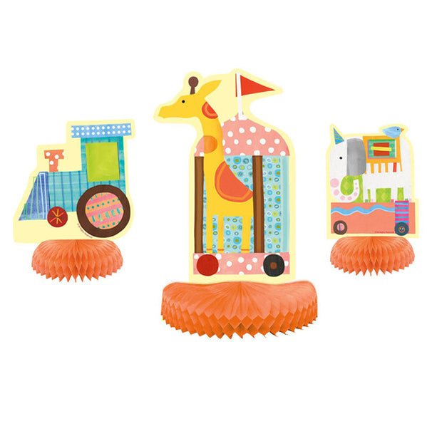Circus Animal Honeycomb Decorations (Pack of 3) - The Party Marketplace