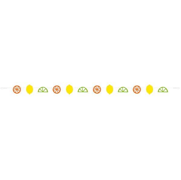 Citrus Fruit Paper Garland (1.82m) - The Party Marketplace