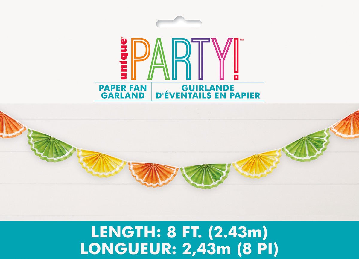 Citrus Fruit Paper Garland (2.43m) - The Party Marketplace