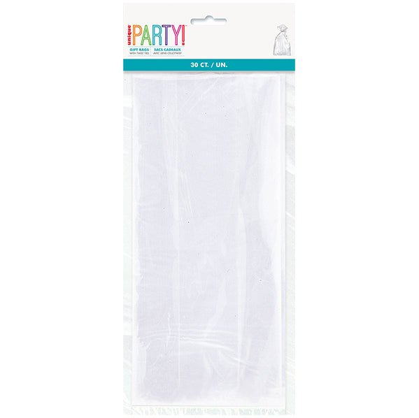 Clear Cello Bags (Pack of 30) - The Party Marketplace