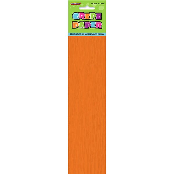 Crepe Paper - Pumpkin Orange - The Party Marketplace
