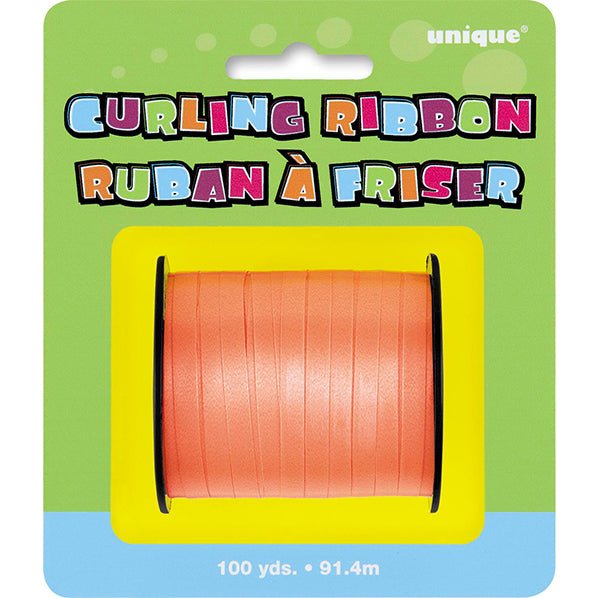 Curling Ribbon Roll - Orange (91.4m) - The Party Marketplace