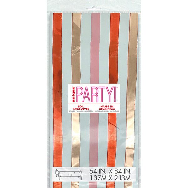 Cute Valentine Compact Packaging Foil Tablecover 137cm x 274cm - The Party Marketplace