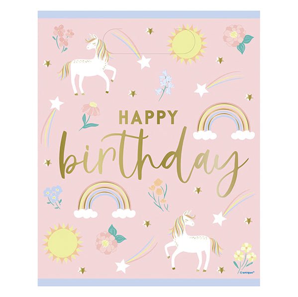 Dainty Unicorn Loot Bags (Pack of 8) - The Party Marketplace