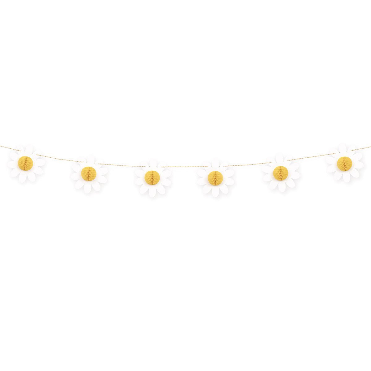 Daisy Honeycomb Garland (1.82m) - The Party Marketplace