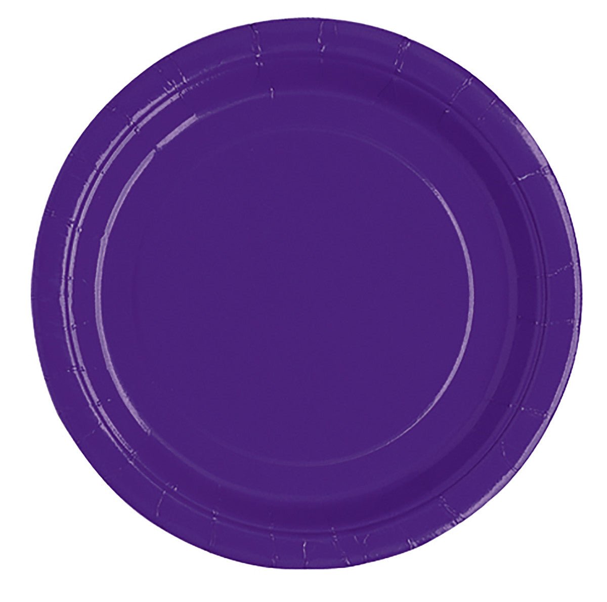 Deep Purple Paper Plates 18cm (Pack of 20) - The Party Marketplace