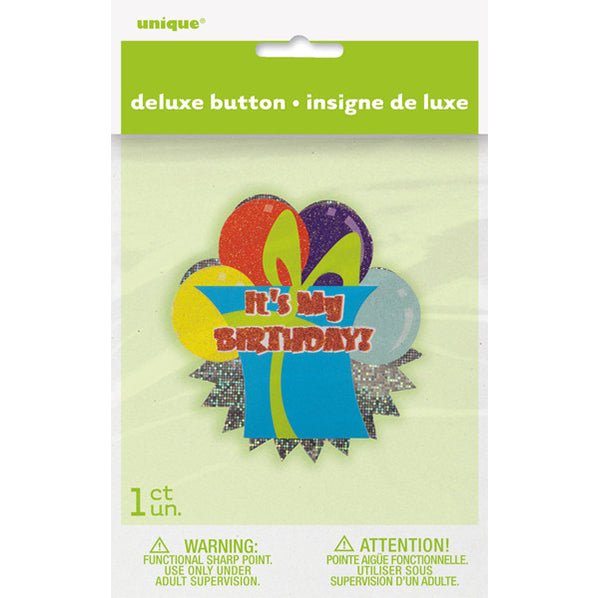 Deluxe Badge - "It's My Birthday" Present - The Party Marketplace