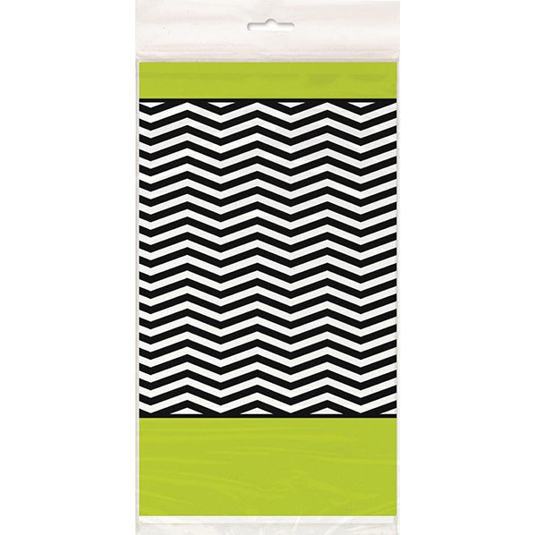 Designer Chevron Birthday Printed Tablecover 137cm x 213cm - The Party Marketplace