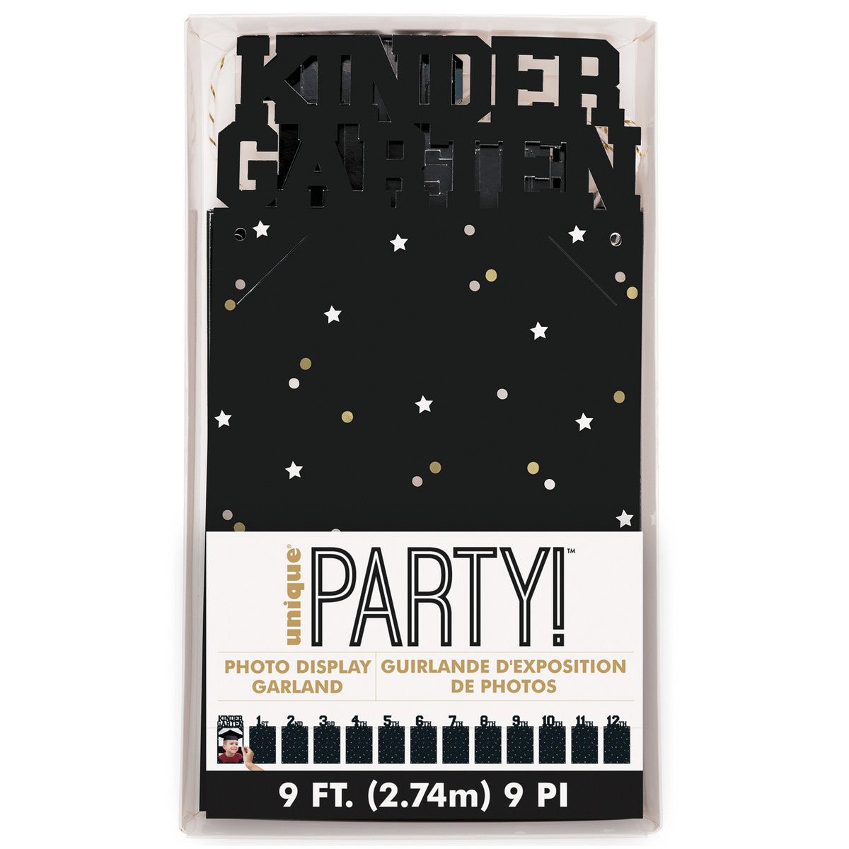 DIY Photo Display Garland - Kindergarten To 12th Grade (2.74m) - The Party Marketplace