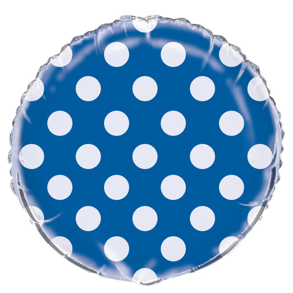 Dots Foil Balloon 45cm - Royal Blue - The Party Marketplace