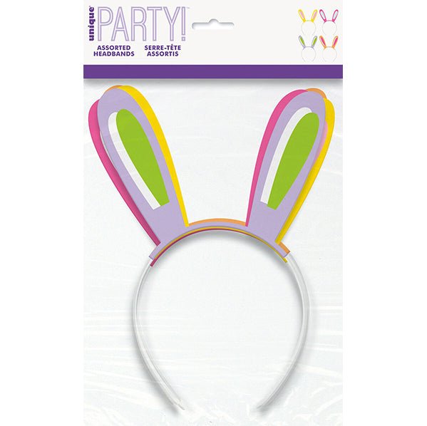 Easter Bunny Ear Headbands (Pack of 4) - The Party Marketplace