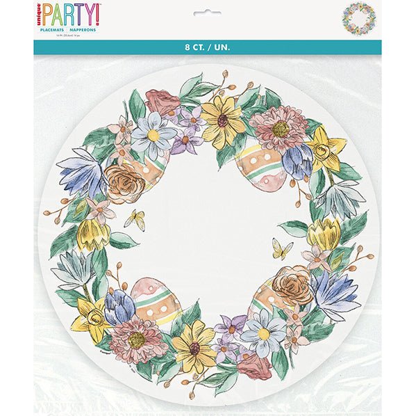 Easter Bunny Friends Round Placemats (Pack of 8) - The Party Marketplace