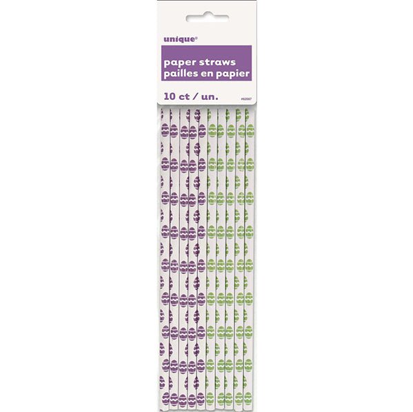 Easter Egg Paper Straws (Pack of 10) - The Party Marketplace