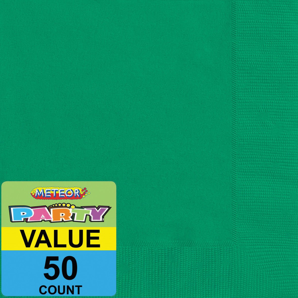 Emerald Green Beverage Napkins (Pack of 50) - The Party Marketplace