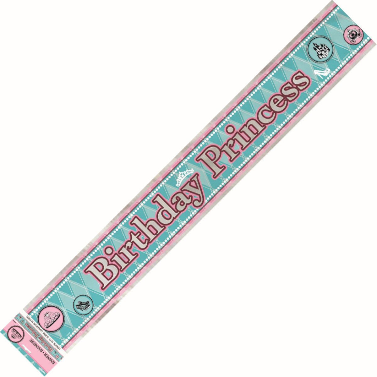Fairytale Princess "Birthday Princess" Foil Banner - 3.65m - The Party Marketplace