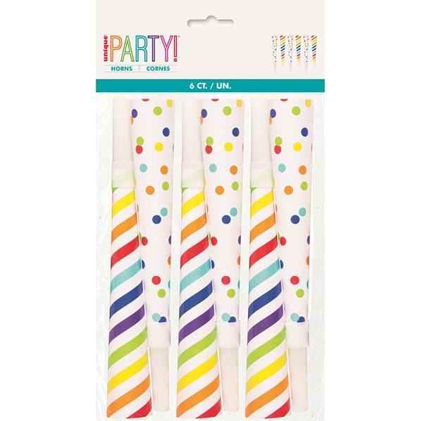 Fancy Horns (Pack of 6) - The Party Marketplace