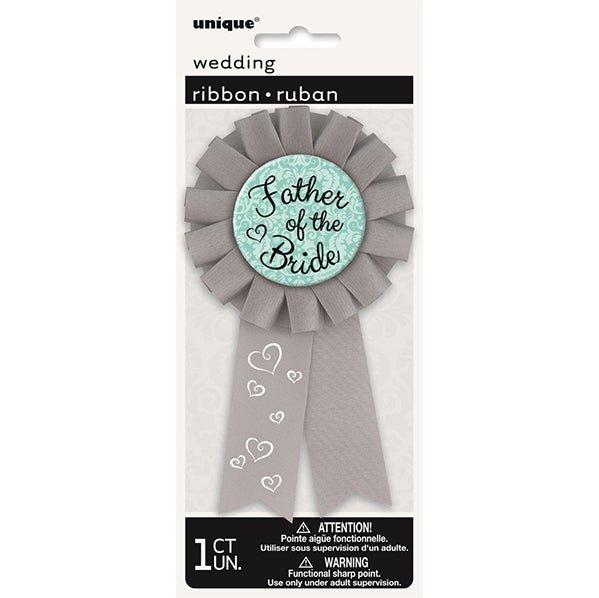 Father Of The Bride Award Ribbon - The Party Marketplace