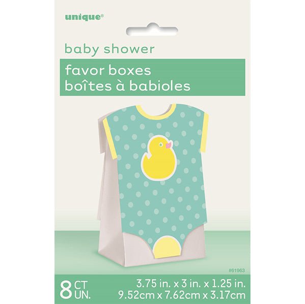 Favour Boxes - Blue Dots Baby Shower (Pack of 8) - The Party Marketplace
