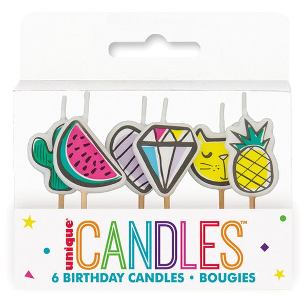 Favourite Things Pick Candles (Pack of 6) - The Party Marketplace