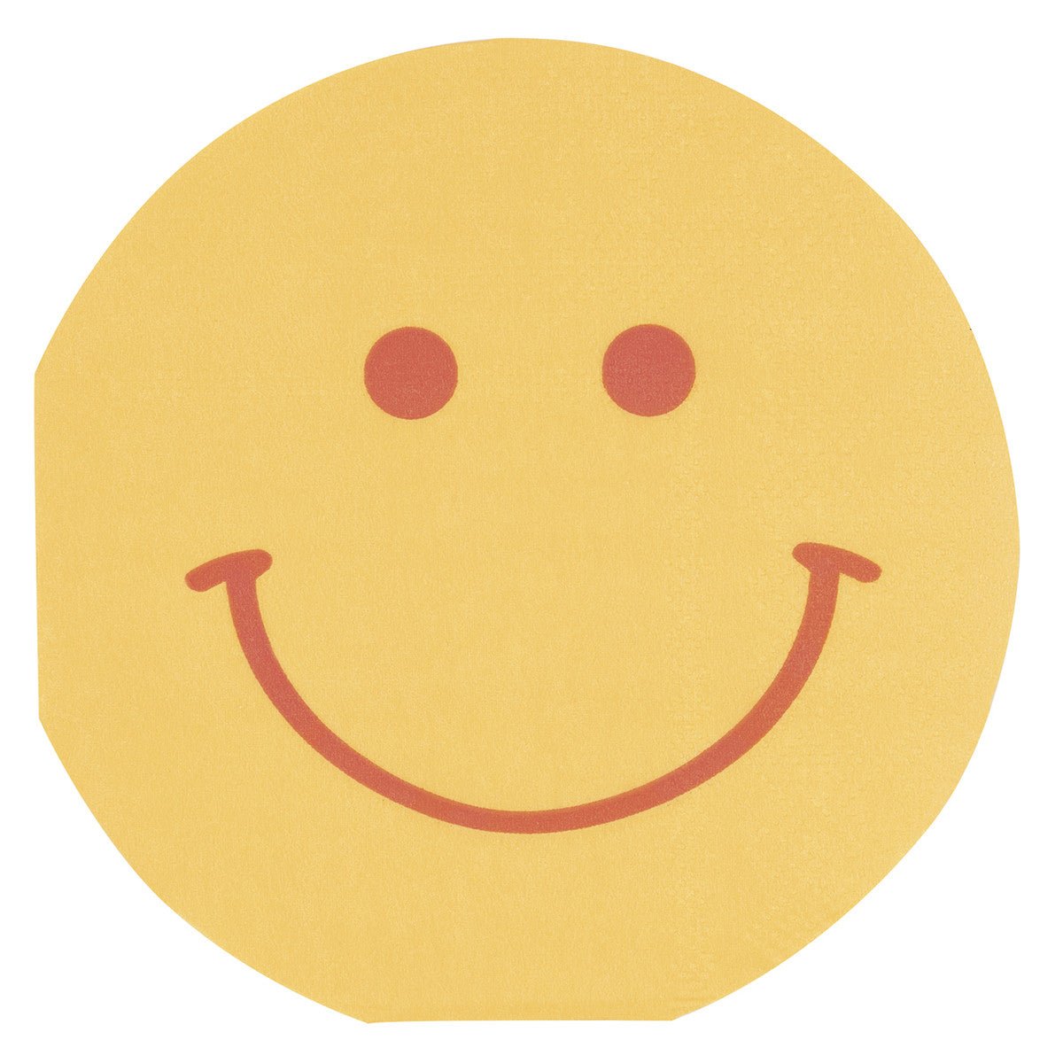Flower Power Birthday Smiley Face Round Beverage Napkins (Pack of 16) - The Party Marketplace